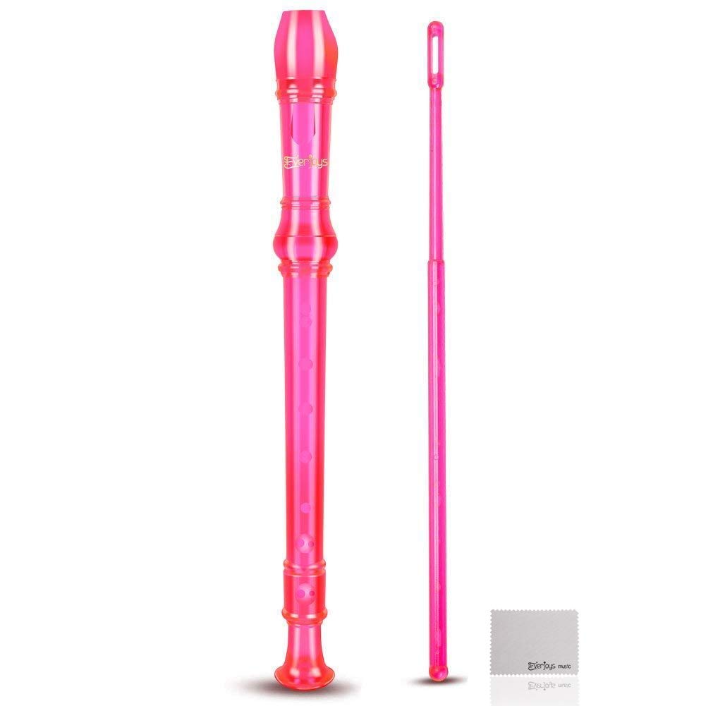 Flauto dolce 8 flauti flauto dolce soprano con / istruzioni pulizia sacchetto rosa